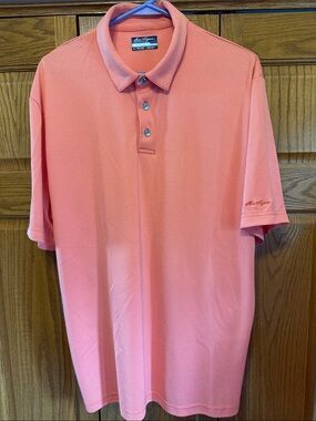 Hogan Coral Pink Men's Polo Shirt-XL